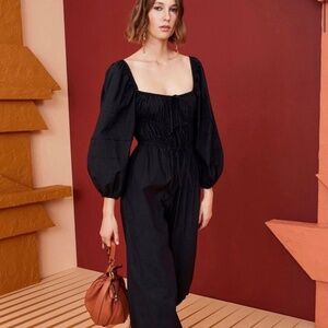 Ulla Johnson Amalie Jumpsuit Noir Size 0